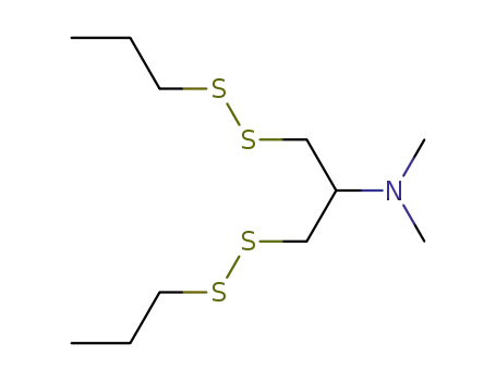 Dimethyl-(2-propyldisulfanyl-1-propyldisulfanylmethyl-ethyl)-amine